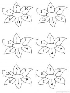 14 - Домашнее задание по математике в картинках для детей 5-7 лет