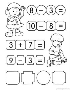 24 - Домашнее задание по математике в картинках для детей 5-7 лет