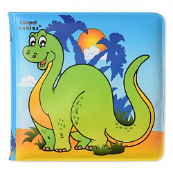 Игрушки для детской ванны Canpol 250930629 Книжка с пищалкой, динозавр, 6 мес+