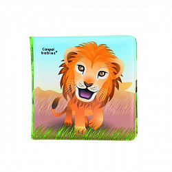 Игрушки для детской ванны Canpol 250930627 Книжка с пищалкой, львенок, 6 мес+