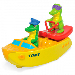 Игрушки для ванны TOMY BathToys T72358 Tomi Игрушки для ванны Крокодил водные лыжи